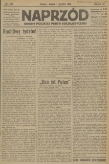 Naprzód : organ Polskiej Partji Socjalistycznej. 1931, nr 276
