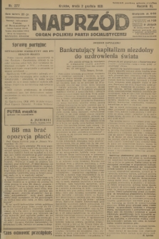 Naprzód : organ Polskiej Partji Socjalistycznej. 1931, nr 277