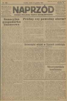 Naprzód : organ Polskiej Partji Socjalistycznej. 1931, nr 288
