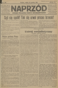 Naprzód : organ Polskiej Partji Socjalistycznej. 1931, nr 291