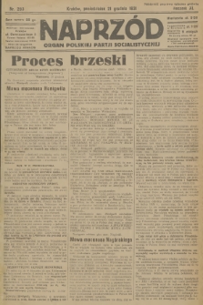Naprzód : organ Polskiej Partji Socjalistycznej. 1931, nr 293