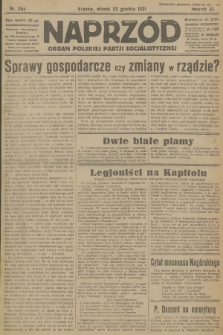 Naprzód : organ Polskiej Partji Socjalistycznej. 1931, nr 294