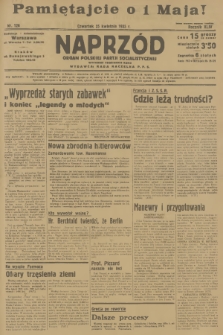 Naprzód : organ Polskiej Partji Socjalistycznej. 1935, nr 126