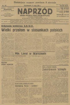 Naprzód : organ Polskiej Partji Socjalistycznej. 1935, nr 145