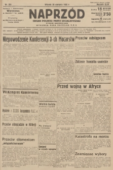 Naprzód : organ Polskiej Partji Socjalistycznej. 1935, nr 256