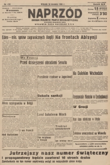 Naprzód : organ Polskiej Partji Socjalistycznej. 1935, nr 410
