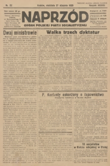 Naprzód : organ Polskiej Partji Socjalistycznej. 1929, nr 22