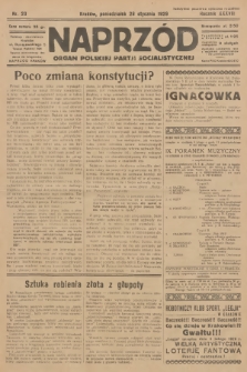 Naprzód : organ Polskiej Partji Socjalistycznej. 1929, nr 23