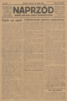Naprzód : organ Polskiej Partji Socjalistycznej. 1929, nr 33