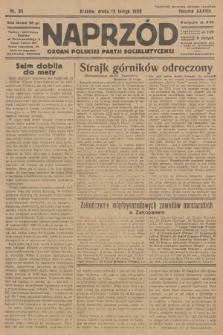 Naprzód : organ Polskiej Partji Socjalistycznej. 1929, nr 35
