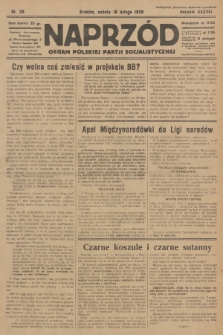 Naprzód : organ Polskiej Partji Socjalistycznej. 1929, nr 38