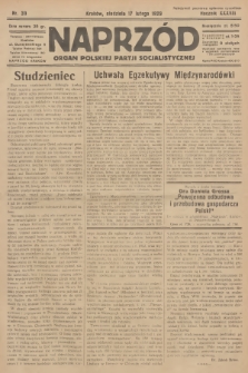 Naprzód : organ Polskiej Partji Socjalistycznej. 1929, nr 39