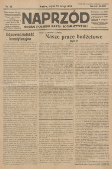 Naprzód : organ Polskiej Partji Socjalistycznej. 1929, nr 43