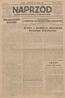 Naprzód : organ Polskiej Partji Socjalistycznej. 1929, nr 46