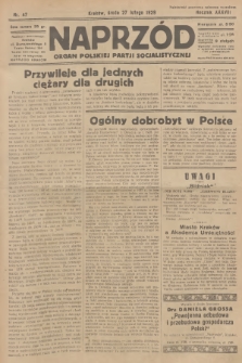 Naprzód : organ Polskiej Partji Socjalistycznej. 1929, nr 47