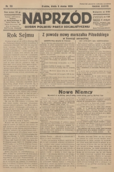Naprzód : organ Polskiej Partji Socjalistycznej. 1929, nr 53