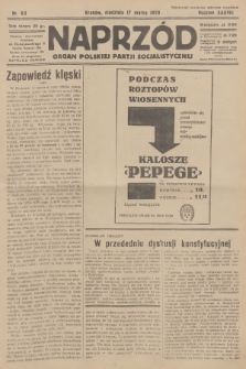 Naprzód : organ Polskiej Partji Socjalistycznej. 1929, nr 63