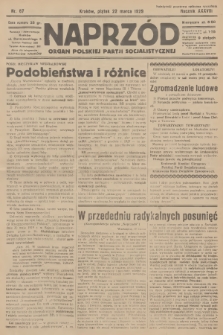 Naprzód : organ Polskiej Partji Socjalistycznej. 1929, nr 67