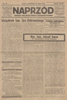 Naprzód : organ Polskiej Partji Socjalistycznej. 1929, nr 70