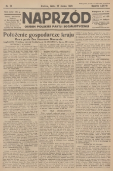 Naprzód : organ Polskiej Partji Socjalistycznej. 1929, nr 71