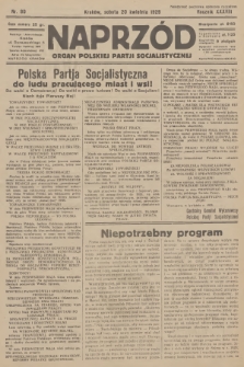 Naprzód : organ Polskiej Partji Socjalistycznej. 1929, nr 90