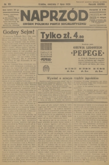 Naprzód : organ Polskiej Partji Socjalistycznej. 1929, nr 151