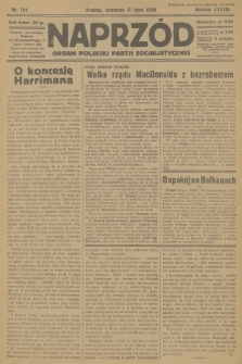 Naprzód : organ Polskiej Partji Socjalistycznej. 1929, nr 154