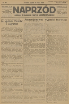 Naprzód : organ Polskiej Partji Socjalistycznej. 1929, nr 167