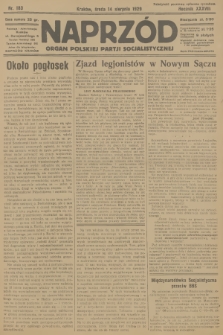 Naprzód : organ Polskiej Partji Socjalistycznej. 1929, nr 183