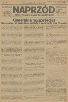 Naprzód : organ Polskiej Partji Socjalistycznej. 1929, nr 210