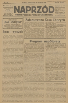 Naprzód : organ Polskiej Partji Socjalistycznej. 1929, nr 211