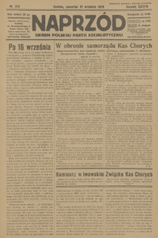 Naprzód : organ Polskiej Partji Socjalistycznej. 1929, nr 213