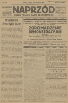 Naprzód : organ Polskiej Partji Socjalistycznej. 1929, nr 214