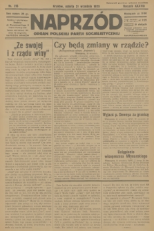 Naprzód : organ Polskiej Partji Socjalistycznej. 1929, nr 215