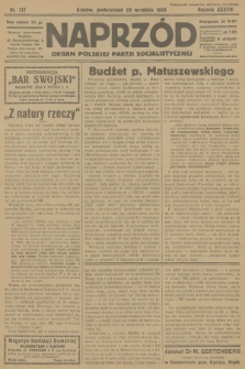 Naprzód : organ Polskiej Partji Socjalistycznej. 1929, nr 217