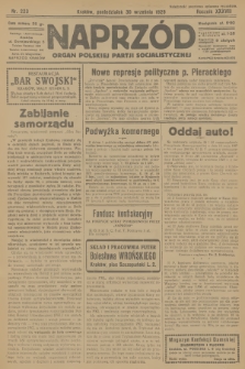 Naprzód : organ Polskiej Partji Socjalistycznej. 1929, nr 223