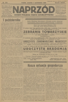 Naprzód : organ Polskiej Partji Socjalistycznej. 1929, nr 225