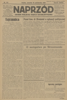 Naprzód : organ Polskiej Partji Socjalistycznej. 1929, nr 231