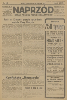 Naprzód : organ Polskiej Partji Socjalistycznej. 1929, nr 240