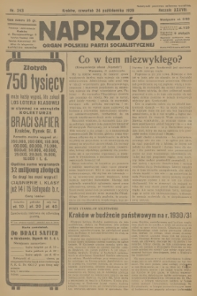 Naprzód : organ Polskiej Partji Socjalistycznej. 1929, nr 243