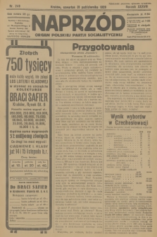 Naprzód : organ Polskiej Partji Socjalistycznej. 1929, nr 249