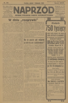 Naprzód : organ Polskiej Partji Socjalistycznej. 1929, nr 250