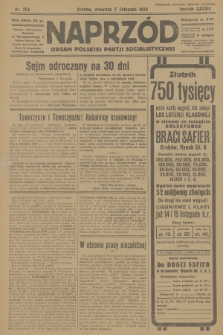 Naprzód : organ Polskiej Partji Socjalistycznej. 1929, nr 254