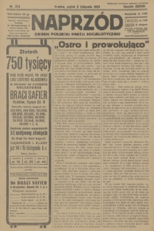 Naprzód : organ Polskiej Partji Socjalistycznej. 1929, nr 255