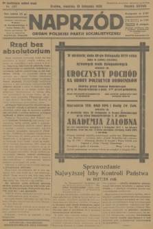 Naprzód : organ Polskiej Partji Socjalistycznej. 1929, nr 257