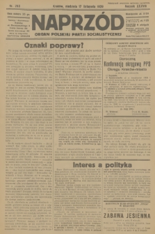 Naprzód : organ Polskiej Partji Socjalistycznej. 1929, nr 263