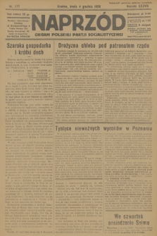Naprzód : organ Polskiej Partji Socjalistycznej. 1929, nr 277