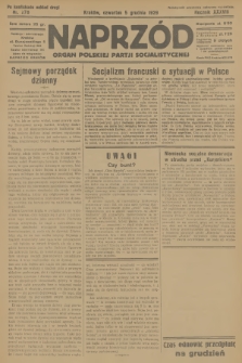 Naprzód : organ Polskiej Partji Socjalistycznej. 1929, nr 278