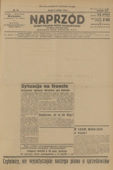 Naprzód : organ Polskiej Partji Socjalistycznej. 1936, nr 40