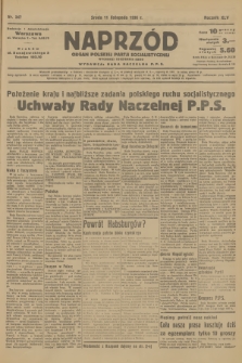 Naprzód : organ Polskiej Partji Socjalistycznej. 1936, nr 347